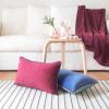 imageMONDAY MOOSE Decorative Throw Pillow Covers Cushion Cases Set of 2 Soft Velvet Modern DoubleSided Designs Mix and Match for Home Decor Pillow Inserts Not Included 14x14 inch OrangeTealPurpleBlue