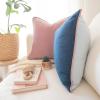 imageMONDAY MOOSE Decorative Throw Pillow Covers Cushion Cases Set of 2 Soft Velvet Modern DoubleSided Designs Mix and Match for Home Decor Pillow Inserts Not Included 14x14 inch OrangeTealPinkBlue