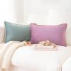 imageMONDAY MOOSE Decorative Throw Pillow Covers Cushion Cases Set of 2 Soft Velvet Modern DoubleSided Designs Mix and Match for Home Decor Pillow Inserts Not Included 14x14 inch OrangeTealPurpleTeal