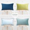 imageMONDAY MOOSE Decorative Throw Pillow Covers Cushion Cases Set of 2 Soft Velvet Modern DoubleSided Designs Mix and Match for Home Decor Pillow Inserts Not Included 14x14 inch OrangeTealGreenBlue