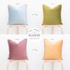 imageMONDAY MOOSE Decorative Throw Pillow Covers Cushion Cases Set of 2 Soft Velvet Modern DoubleSided Designs Mix and Match for Home Decor Pillow Inserts Not Included 14x14 inch OrangeTealPurpleGreen