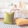 imageMONDAY MOOSE Decorative Throw Pillow Covers Cushion Cases Set of 2 Soft Velvet Modern DoubleSided Designs Mix and Match for Home Decor Pillow Inserts Not Included 14x14 inch OrangeTealPurpleGreen