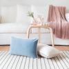 imageMONDAY MOOSE Decorative Throw Pillow Covers Cushion Cases Set of 2 Soft Velvet Modern DoubleSided Designs Mix and Match for Home Decor Pillow Inserts Not Included 14x14 inch OrangeTealBeigeLight Blue