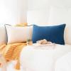 imageMONDAY MOOSE Decorative Throw Pillow Covers Cushion Cases Set of 2 Soft Velvet Modern DoubleSided Designs Mix and Match for Home Decor Pillow Inserts Not Included 14x14 inch OrangeTealBlueBeige