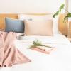 imageMONDAY MOOSE Decorative Throw Pillow Covers Cushion Cases Set of 2 Soft Velvet Modern DoubleSided Designs Mix and Match for Home Decor Pillow Inserts Not Included 14x14 inch OrangeTealBeigeLight Blue