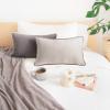 imageMONDAY MOOSE Decorative Throw Pillow Covers Cushion Cases Set of 2 Soft Velvet Modern DoubleSided Designs Mix and Match for Home Decor Pillow Inserts Not Included 14x14 inch OrangeTealBlackWhite