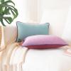 imageMONDAY MOOSE Decorative Throw Pillow Covers Cushion Cases Set of 2 Soft Velvet Modern DoubleSided Designs Mix and Match for Home Decor Pillow Inserts Not Included 14x14 inch OrangeTealPurpleBlue