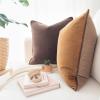 imageMONDAY MOOSE Decorative Throw Pillow Covers Cushion Cases Set of 2 Soft Velvet Modern DoubleSided Designs Mix and Match for Home Decor Pillow Inserts Not Included 14x14 inch OrangeTealBrownBeige