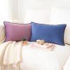imageMONDAY MOOSE Decorative Throw Pillow Covers Cushion Cases Set of 2 Soft Velvet Modern DoubleSided Designs Mix and Match for Home Decor Pillow Inserts Not Included 14x14 inch OrangeTealPurpleBlue