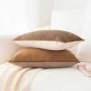 imageMONDAY MOOSE Decorative Throw Pillow Covers Cushion Cases Set of 2 Soft Velvet Modern DoubleSided Designs Mix and Match for Home Decor Pillow Inserts Not Included 14x14 inch OrangeTealBrownBeige