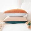 imageMONDAY MOOSE Decorative Throw Pillow Covers Cushion Cases Set of 2 Soft Velvet Modern DoubleSided Designs Mix and Match for Home Decor Pillow Inserts Not Included 14x14 inch OrangeTealOrangeGreen