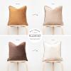 imageMONDAY MOOSE Decorative Throw Pillow Covers Cushion Cases Set of 2 Soft Velvet Modern DoubleSided Designs Mix and Match for Home Decor Pillow Inserts Not Included 14x14 inch OrangeTealBrownBeige