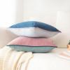 imageMONDAY MOOSE Decorative Throw Pillow Covers Cushion Cases Set of 2 Soft Velvet Modern DoubleSided Designs Mix and Match for Home Decor Pillow Inserts Not Included 14x14 inch OrangeTealPinkBlue