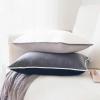 imageMONDAY MOOSE Decorative Throw Pillow Covers Cushion Cases Set of 2 Soft Velvet Modern DoubleSided Designs Mix and Match for Home Decor Pillow Inserts Not Included 14x14 inch OrangeTealBlackWhite