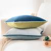 imageMONDAY MOOSE Decorative Throw Pillow Covers Cushion Cases Set of 2 Soft Velvet Modern DoubleSided Designs Mix and Match for Home Decor Pillow Inserts Not Included 14x14 inch OrangeTealGreenBlue