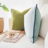 imageMONDAY MOOSE Decorative Throw Pillow Covers Cushion Cases Set of 2 Soft Velvet Modern DoubleSided Designs Mix and Match for Home Decor Pillow Inserts Not Included 14x14 inch OrangeTealGreenBlue