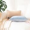 imageMONDAY MOOSE Decorative Throw Pillow Covers Cushion Cases Set of 2 Soft Velvet Modern DoubleSided Designs Mix and Match for Home Decor Pillow Inserts Not Included 14x14 inch OrangeTealBeigeLight Blue