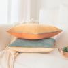 imageMONDAY MOOSE Decorative Throw Pillow Covers Cushion Cases Set of 2 Soft Velvet Modern DoubleSided Designs Mix and Match for Home Decor Pillow Inserts Not Included 14x14 inch OrangeTealOrangeTeal