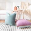 imageMONDAY MOOSE Decorative Throw Pillow Covers Cushion Cases Set of 2 Soft Velvet Modern DoubleSided Designs Mix and Match for Home Decor Pillow Inserts Not Included 14x14 inch OrangeTealPurpleTeal