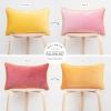 imageMONDAY MOOSE Decorative Throw Pillow Covers Cushion Cases Set of 2 Soft Velvet Modern DoubleSided Designs Mix and Match for Home Decor Pillow Inserts Not Included 14x14 inch OrangeTealYellowPink