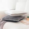 imageMONDAY MOOSE Decorative Throw Pillow Covers Cushion Cases Set of 2 Soft Velvet Modern DoubleSided Designs Mix and Match for Home Decor Pillow Inserts Not Included 14x14 inch OrangeTealBlackWhite