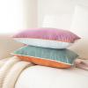 imageMONDAY MOOSE Decorative Throw Pillow Covers Cushion Cases Set of 2 Soft Velvet Modern DoubleSided Designs Mix and Match for Home Decor Pillow Inserts Not Included 14x14 inch OrangeTealPurpleTeal