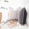 imageMONDAY MOOSE Decorative Throw Pillow Covers Cushion Cases Set of 2 Soft Velvet Modern DoubleSided Designs Mix and Match for Home Decor Pillow Inserts Not Included 14x14 inch OrangeTealBlackWhite