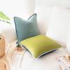 imageMONDAY MOOSE Decorative Throw Pillow Covers Cushion Cases Set of 2 Soft Velvet Modern DoubleSided Designs Mix and Match for Home Decor Pillow Inserts Not Included 14x14 inch OrangeTealGreenBlue