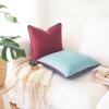 imageMONDAY MOOSE Decorative Throw Pillow Covers Cushion Cases Set of 2 Soft Velvet Modern DoubleSided Designs Mix and Match for Home Decor Pillow Inserts Not Included 14x14 inch OrangeTealPurpleBlue