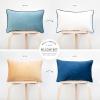 imageMONDAY MOOSE Decorative Throw Pillow Covers Cushion Cases Set of 2 Soft Velvet Modern DoubleSided Designs Mix and Match for Home Decor Pillow Inserts Not Included 14x14 inch OrangeTealBlueBeige