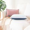 imageMONDAY MOOSE Decorative Throw Pillow Covers Cushion Cases Set of 2 Soft Velvet Modern DoubleSided Designs Mix and Match for Home Decor Pillow Inserts Not Included 14x14 inch OrangeTealPinkBlue