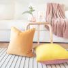 imageMONDAY MOOSE Decorative Throw Pillow Covers Cushion Cases Set of 2 Soft Velvet Modern DoubleSided Designs Mix and Match for Home Decor Pillow Inserts Not Included 14x14 inch OrangeTealYellowPink