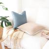 imageMONDAY MOOSE Decorative Throw Pillow Covers Cushion Cases Set of 2 Soft Velvet Modern DoubleSided Designs Mix and Match for Home Decor Pillow Inserts Not Included 14x14 inch OrangeTealBeigeLight Blue