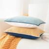 imageMONDAY MOOSE Decorative Throw Pillow Covers Cushion Cases Set of 2 Soft Velvet Modern DoubleSided Designs Mix and Match for Home Decor Pillow Inserts Not Included 14x14 inch OrangeTealBlueBeige