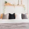 imageMONDAY MOOSE Decorative Throw Pillow Covers Cushion Cases Set of 4 Soft Velvet Modern Designs Mix and Match for Home Decor Pillow Inserts Not Included 18x18 inch GreenBlueBlackWhite