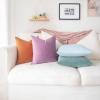 imageMONDAY MOOSE Decorative Throw Pillow Covers Cushion Cases Set of 4 Soft Velvet Modern Designs Mix and Match for Home Decor Pillow Inserts Not Included 18x18 inch GreenBluePurpleTeal