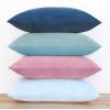 imageMONDAY MOOSE Decorative Throw Pillow Covers Cushion Cases Set of 4 Soft Velvet Modern Designs Mix and Match for Home Decor Pillow Inserts Not Included 18x18 inch GreenBluePinkBlue