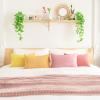 imageMONDAY MOOSE Decorative Throw Pillow Covers Cushion Cases Set of 4 Soft Velvet Modern Designs Mix and Match for Home Decor Pillow Inserts Not Included 18x18 inch GreenBlueYellowPink