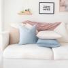 imageMONDAY MOOSE Decorative Throw Pillow Covers Cushion Cases Set of 4 Soft Velvet Modern Designs Mix and Match for Home Decor Pillow Inserts Not Included 18x18 inch GreenBlueBeigeLight Blue