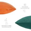 imageMONDAY MOOSE Decorative Throw Pillow Covers Cushion Cases Set of 4 Soft Velvet Modern Designs Mix and Match for Home Decor Pillow Inserts Not Included 18x18 inch GreenBlueOrangeGreen