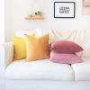 imageMONDAY MOOSE Decorative Throw Pillow Covers Cushion Cases Set of 4 Soft Velvet Modern Designs Mix and Match for Home Decor Pillow Inserts Not Included 18x18 inch GreenBlueYellowPink