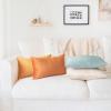 imageMONDAY MOOSE Decorative Throw Pillow Covers Cushion Cases Set of 4 Soft Velvet Modern Designs Mix and Match for Home Decor Pillow Inserts Not Included 18x18 inch GreenBlueOrangeTeal