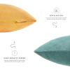 imageMONDAY MOOSE Decorative Throw Pillow Covers Cushion Cases Set of 4 Soft Velvet Modern Designs Mix and Match for Home Decor Pillow Inserts Not Included 18x18 inch GreenBlueOrangeTeal