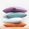 imageMONDAY MOOSE Decorative Throw Pillow Covers Cushion Cases Set of 4 Soft Velvet Modern Designs Mix and Match for Home Decor Pillow Inserts Not Included 18x18 inch GreenBluePurpleTeal