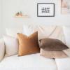 imageMONDAY MOOSE Decorative Throw Pillow Covers Cushion Cases Set of 4 Soft Velvet Modern Designs Mix and Match for Home Decor Pillow Inserts Not Included 18x18 inch GreenBlueBrownBeige