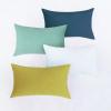 imageMONDAY MOOSE Decorative Throw Pillow Covers Cushion Cases Set of 4 Soft Velvet Modern Designs Mix and Match for Home Decor Pillow Inserts Not Included 18x18 inch GreenBlueGreenBlue