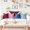 imageMONDAY MOOSE Decorative Throw Pillow Covers Cushion Cases Set of 4 Soft Velvet Modern Designs Mix and Match for Home Decor Pillow Inserts Not Included 18x18 inch GreenBluePurpleBlue