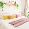 imageMONDAY MOOSE Decorative Throw Pillow Covers Cushion Cases Set of 4 Soft Velvet Modern Designs Mix and Match for Home Decor Pillow Inserts Not Included 18x18 inch GreenBlueYellowPink