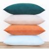 imageMONDAY MOOSE Decorative Throw Pillow Covers Cushion Cases Set of 4 Soft Velvet Modern Designs Mix and Match for Home Decor Pillow Inserts Not Included 18x18 inch GreenBlueOrangeGreen