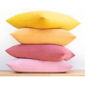 imageMONDAY MOOSE Decorative Throw Pillow Covers Cushion Cases Set of 4 Soft Velvet Modern Designs Mix and Match for Home Decor Pillow Inserts Not Included 18x18 inch GreenBlueYellowPink